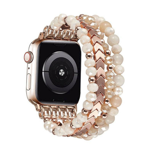 Fashion Crystal Beaded Watch Strap - Stylish & Durable for 38-49mm Watches - Buy Center