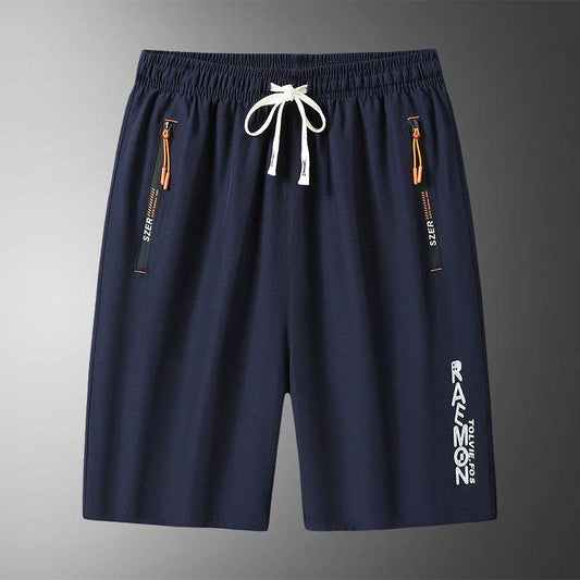 Buycenter Men's Loose Fifth Pants - Breathable Micro-Elastic Casual Wear - Buy Center
