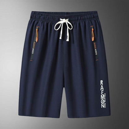 Buycenter Men's Loose Fifth Pants - Breathable Micro-Elastic Casual Wear - Buy Center