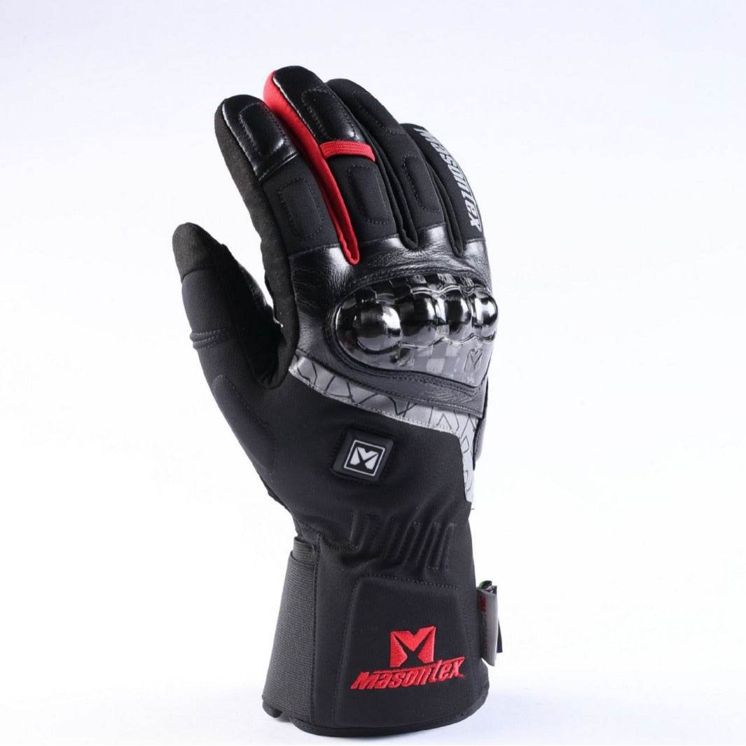 Unisex Electric Motorcycle Heating Gloves - Stylish Leather Design for All Sizes - Buy Center