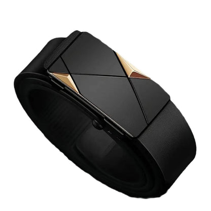 Stylish Casual Belt - Durable PU Leather Automatic Buckle for Any Outfit - Buy Center