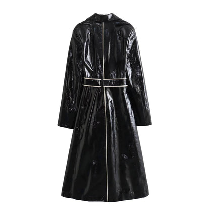 Women's Personalized Black Wool Blend Jacket - Stylish Overcoat for 2025 - Buy Center