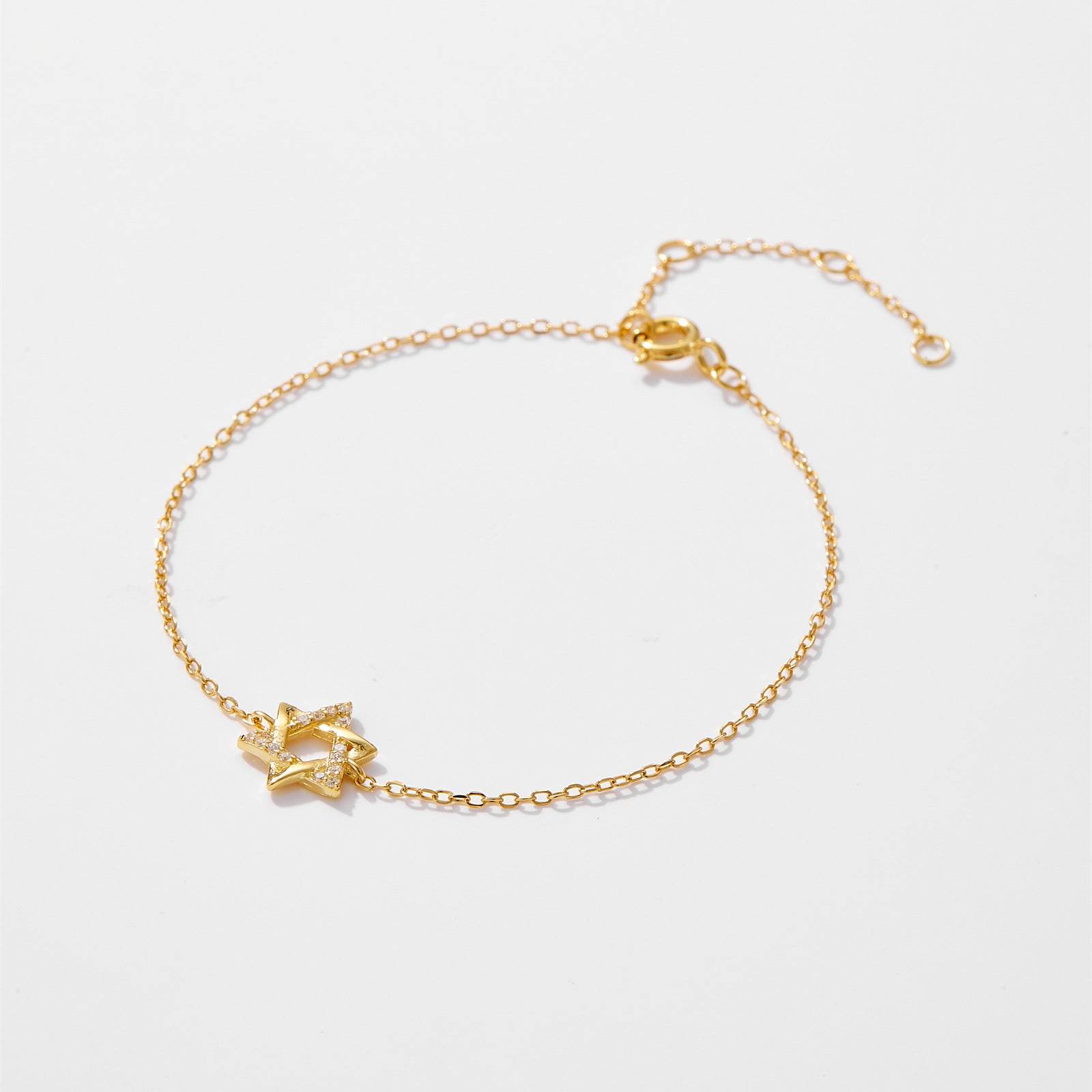 Buycenter S925 Sterling Silver Hexagonal Star Bracelet - Affordable Luxury - Buy Center