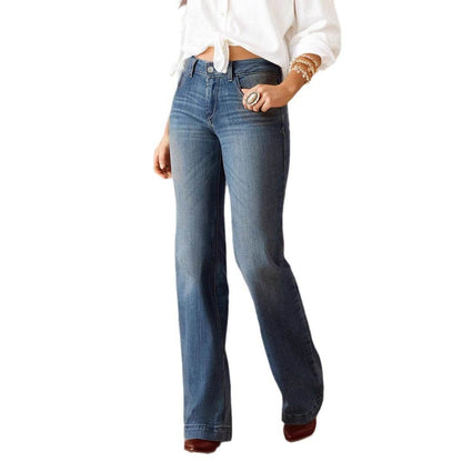 Women's American-Style Skinny Jeans - Slimming Navy Casual Pants 2025 - Buy Center