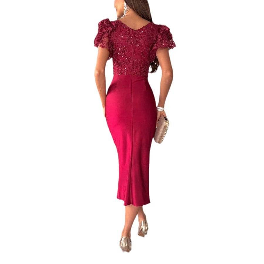 Casual Short Sleeve Split Dress for Women - Stylish Japanese & Korean Design - Buy Center