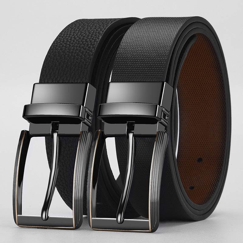 Boys Trend Advanced Texture Belt - Double-Sided, Rotatable Pin Buckle - Buy Center