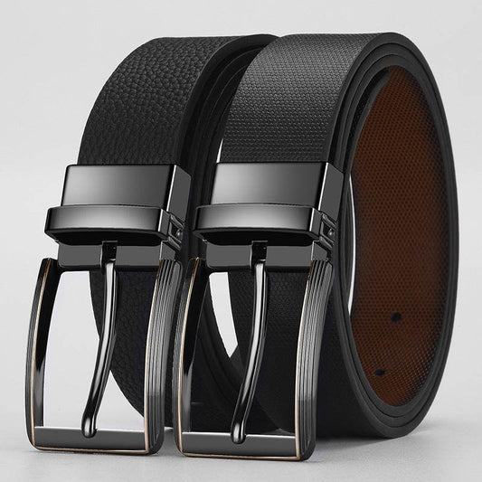 Boys Trend Advanced Texture Belt - Double-Sided, Rotatable Pin Buckle - Buy Center