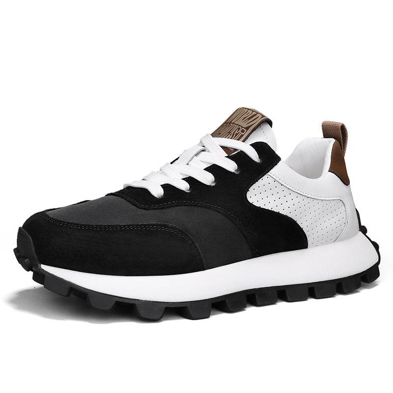 Buy Center Men's Casual Leather Dad Shoes - Breathable, Lightweight Design - Buy Center