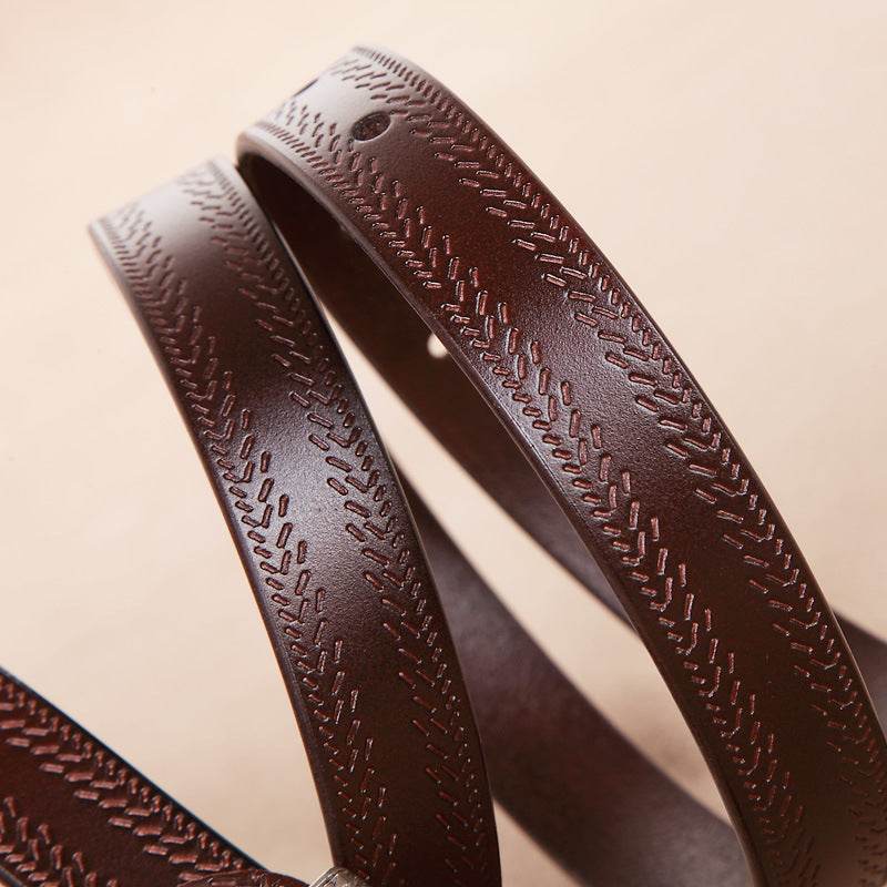 Women's Casual Pin Buckle Belt - Stylish Leather for Fall & Winter - Buy Center