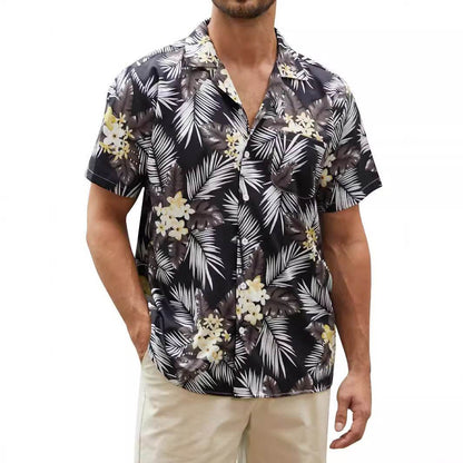 Vibrant Floral Men's Hawaiian Shirt - Personalized 3D Printed Style - Buy Center