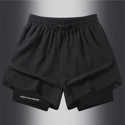 Buycenter Men's Quick-Drying Training Shorts - Liner, High Waist Options - Buy Center