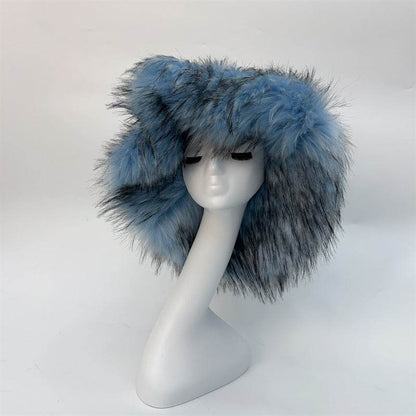Fashionable Raccoon Fur Hat - Stylish Winter Accessory for Women 2025 - Buy Center