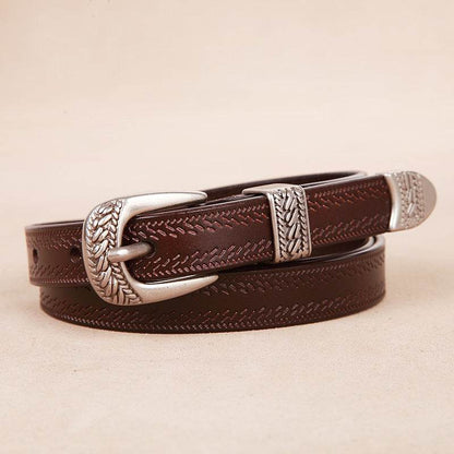 Women's Casual Pin Buckle Belt - Stylish Leather for Fall & Winter - Buy Center