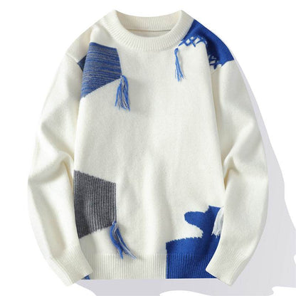 Trendy Korean-Style Men's Sweater - Thick Pullover in Classic Colors - Buy Center