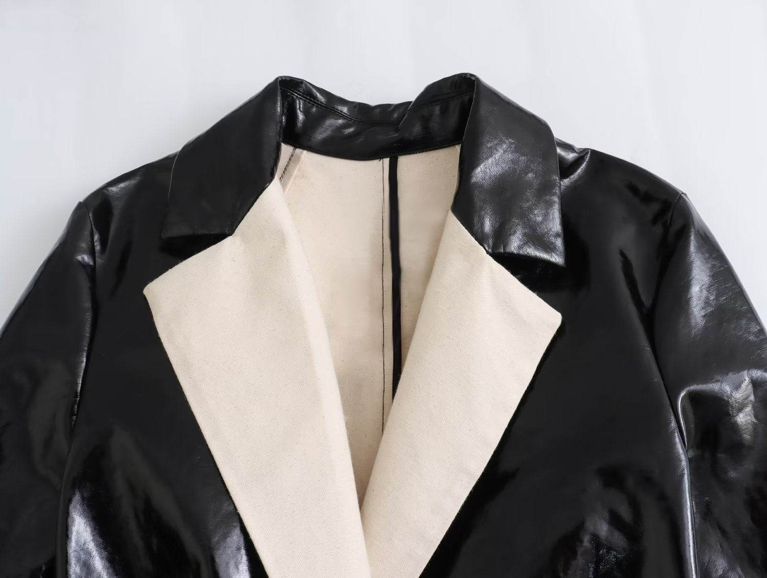 Women's Personalized Black Wool Blend Jacket - Stylish Overcoat for 2025 - Buy Center