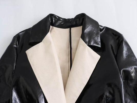 Women's Personalized Black Wool Blend Jacket - Stylish Overcoat for 2025 - Buy Center