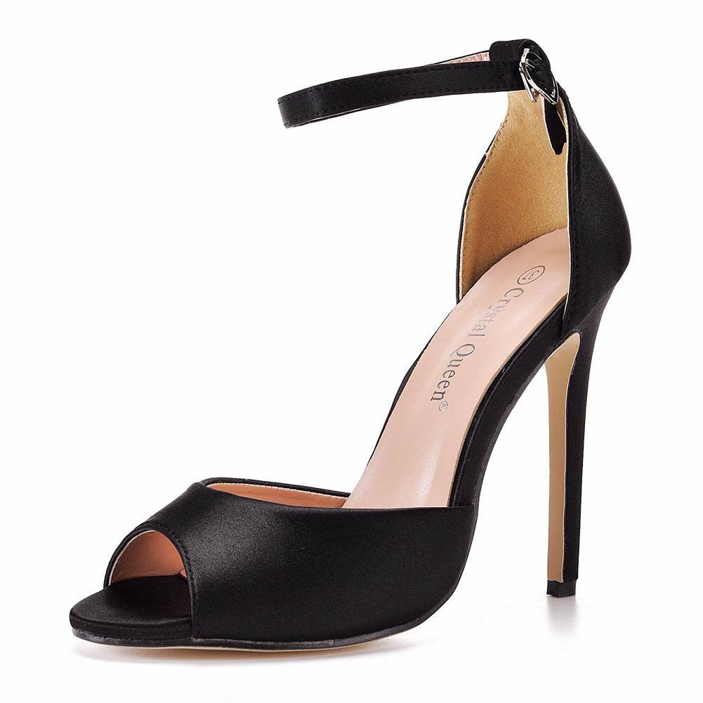 Women's Low-Cut Stiletto Heel Sandals - Elegant Round Toe Design 2025 - Buy Center