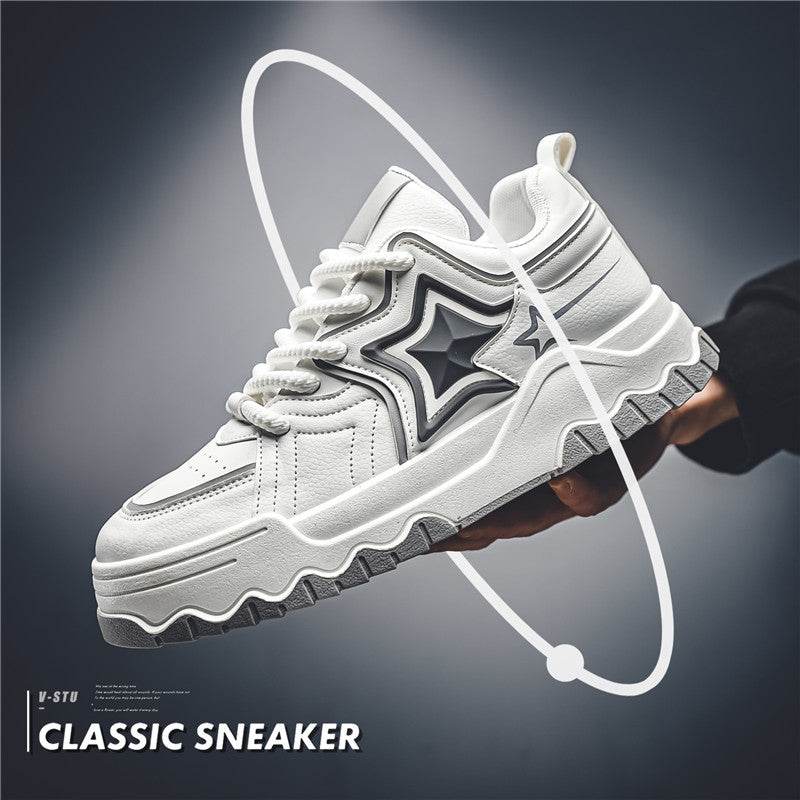 Trendy Men's Casual Shoes - Stylish Color Match with Chunky Heel Design - Buy Center