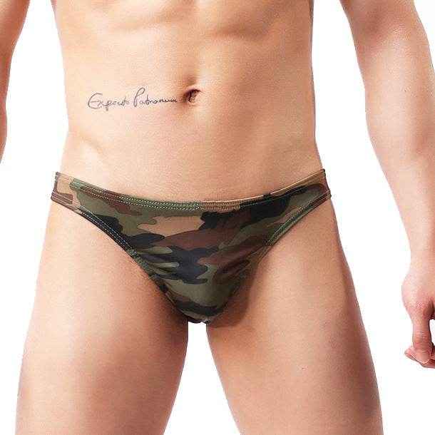 Four-Color Camouflage Men's Briefs - Quick Dry Low Waist Style 2025