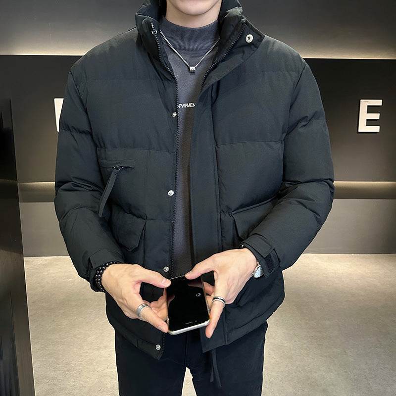 Thickened Cotton Jacket - Stylish Stand Collar Coat for All Seasons - Buy Center
