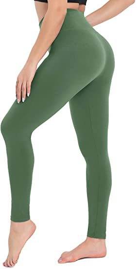 Solid Color High Waist Cropped Leggings - Stylish & Comfortable Fit - Buy Center