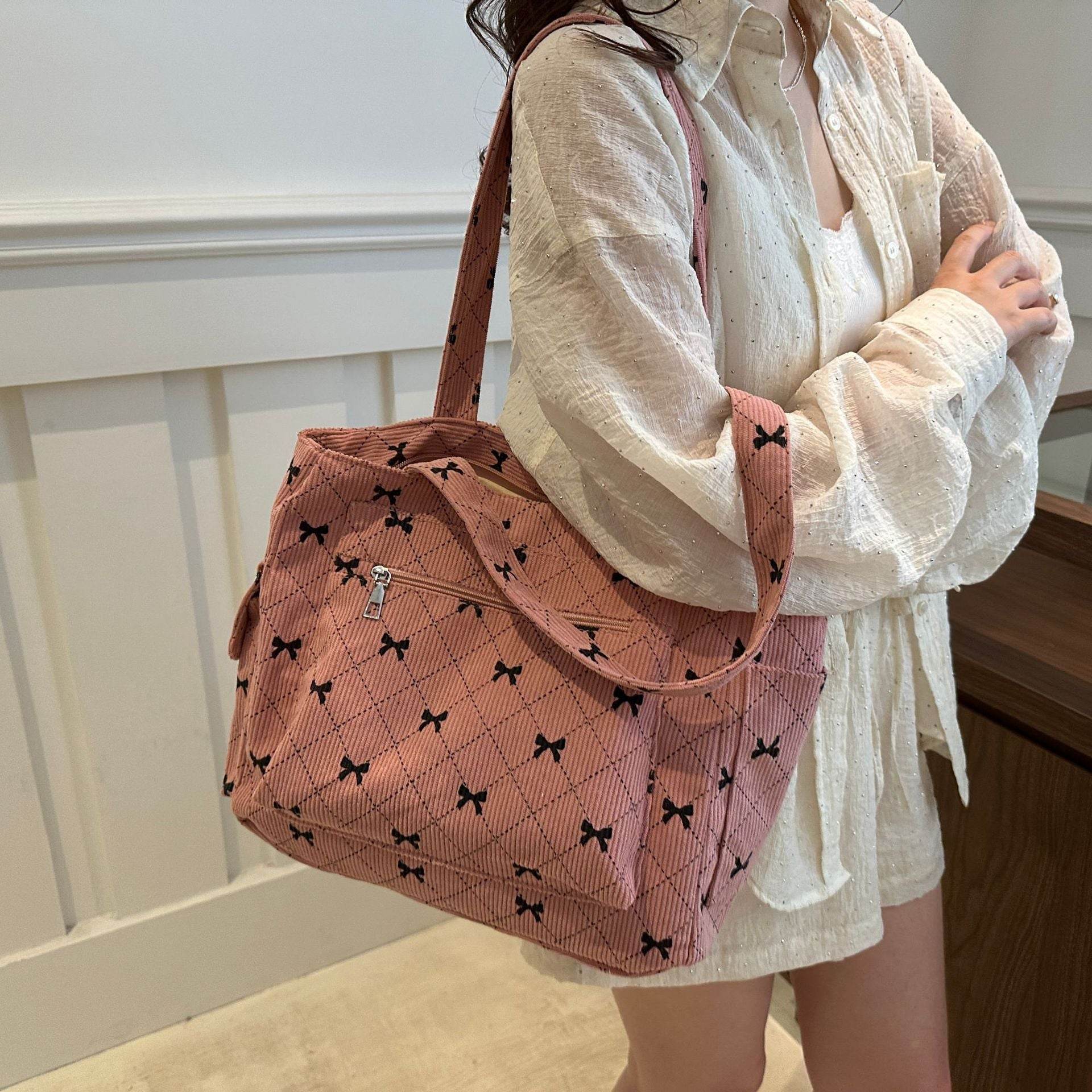 Buycenter Simple Stylish Underarm Tote Bag - Trendy Canvas Clutch - Buy Center