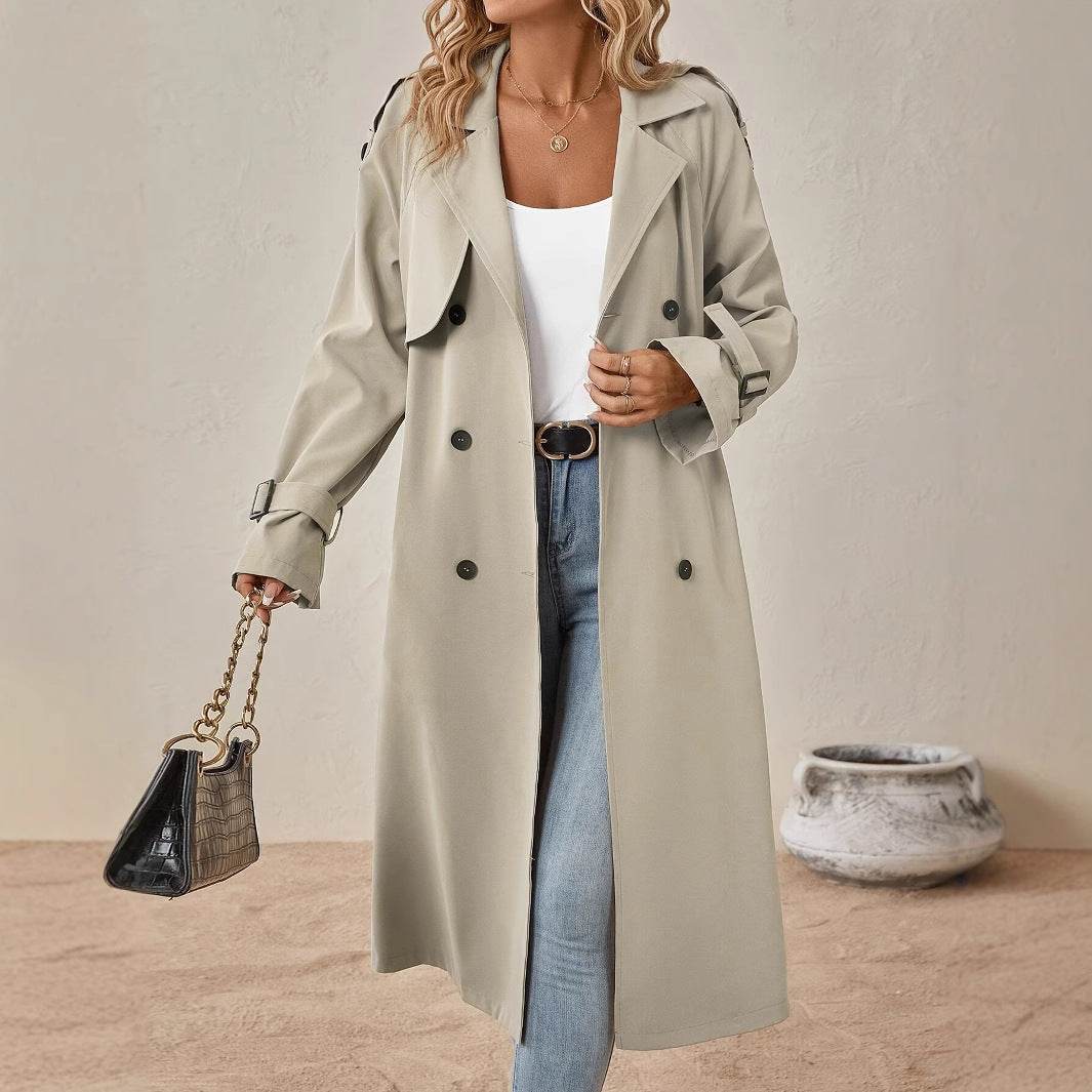European Style Belt Trench Coat for Women - Sophisticated Fall Fashion 2025 - Buy Center