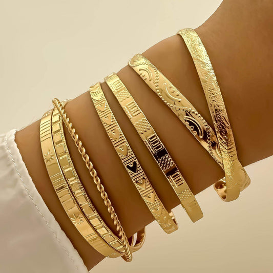 Buy Center Creative Hip Hop Bracelets - Twisted Alloy for Ladies - Buy Center