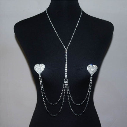 BuyCenter Heart-Shaped Body Chain - Simple Fashion Jewelry for Women - Buy Center