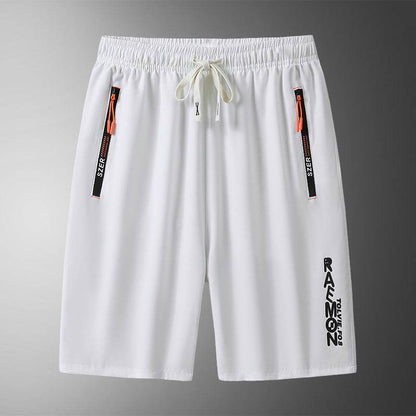 Buycenter Men's Loose Fifth Pants - Breathable Micro-Elastic Casual Wear - Buy Center