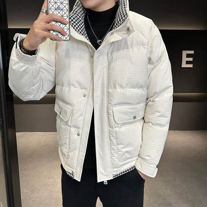 Thickened Cotton Jacket - Stylish Stand Collar Coat for All Seasons - Buy Center
