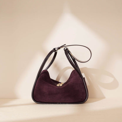Women's Frosted Pillow Handbag - Stylish Burgundy & Coffee Shoulder Bag - Buy Center