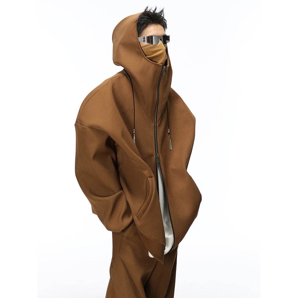 Maillard Niche Wide Hooded Jacket - Stylish Trench Coat for Every Season - Buy Center