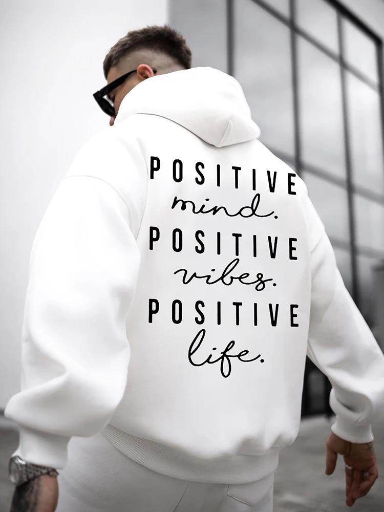 Fall Winter Fashion Hoodie - Trendy English Letter Print for Men - Buy Center