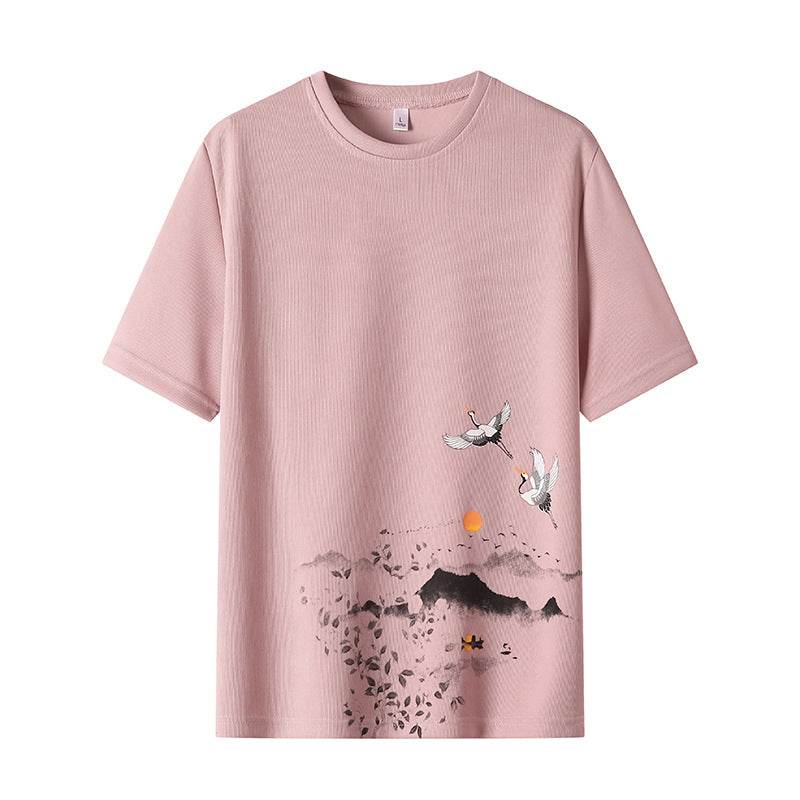 Casual Loose Men's Short Sleeve Shirt - Summer Cartoon Print Tops 2025 - Buy Center