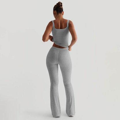 Stylish Women's Boot-Cut Trousers - High Waist, Versatile Fit for Any Occasion - Buy Center