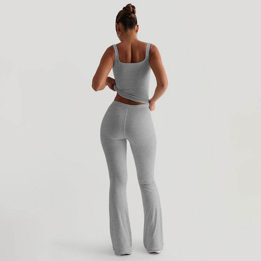 Stylish Women's Boot-Cut Trousers - High Waist, Versatile Fit for Any Occasion - Buy Center