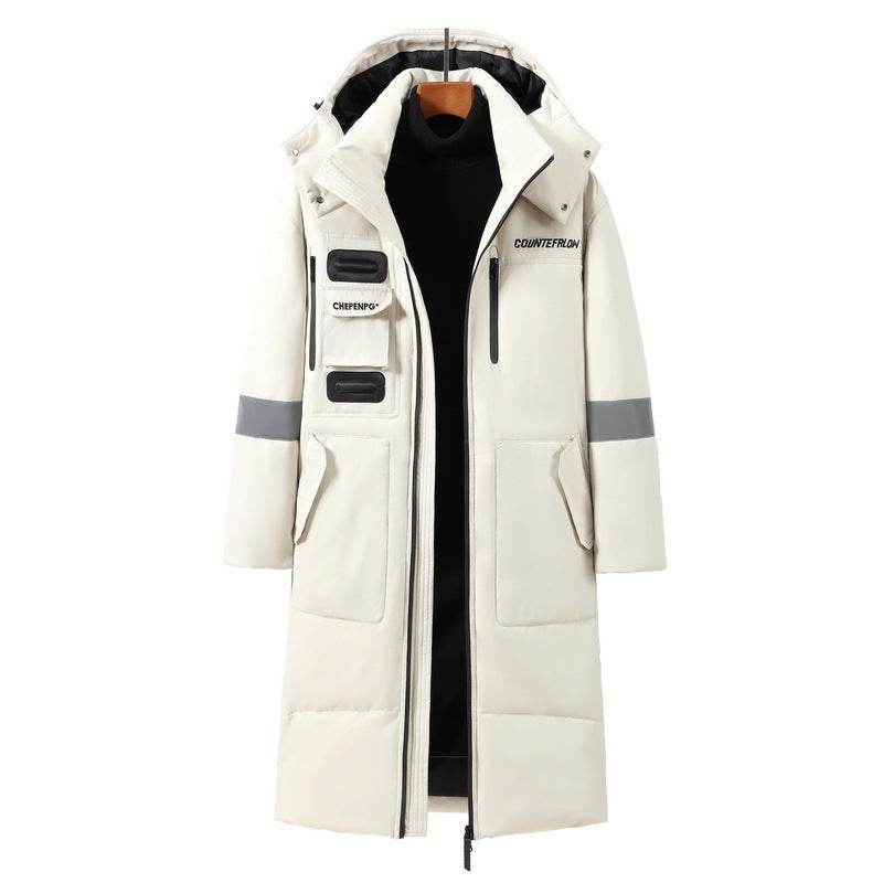 Men's Cold-Proof Down Jacket - Stylish, Below-Knee Winter Outerwear - Buy Center