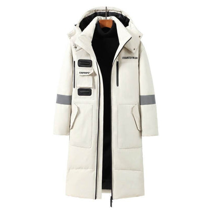 Men's Cold-Proof Down Jacket - Stylish, Below-Knee Winter Outerwear - Buy Center