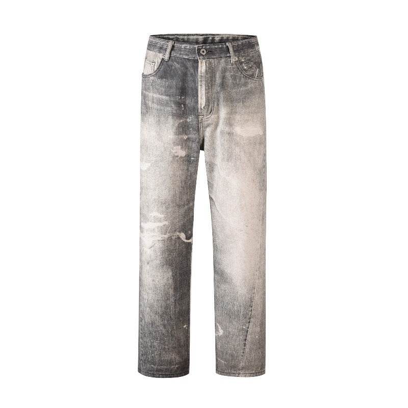 Light Blue Distressed Jeans for Men - Modern Style & Comfort - Buy Center