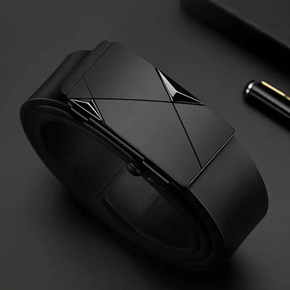Stylish Casual Belt - Durable PU Leather Automatic Buckle for Any Outfit - Buy Center