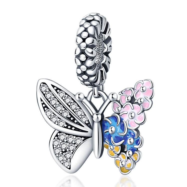 Panjia Style 925 Sterling Silver Beads Pendant - Elegant DIY Keychains - Buy Center