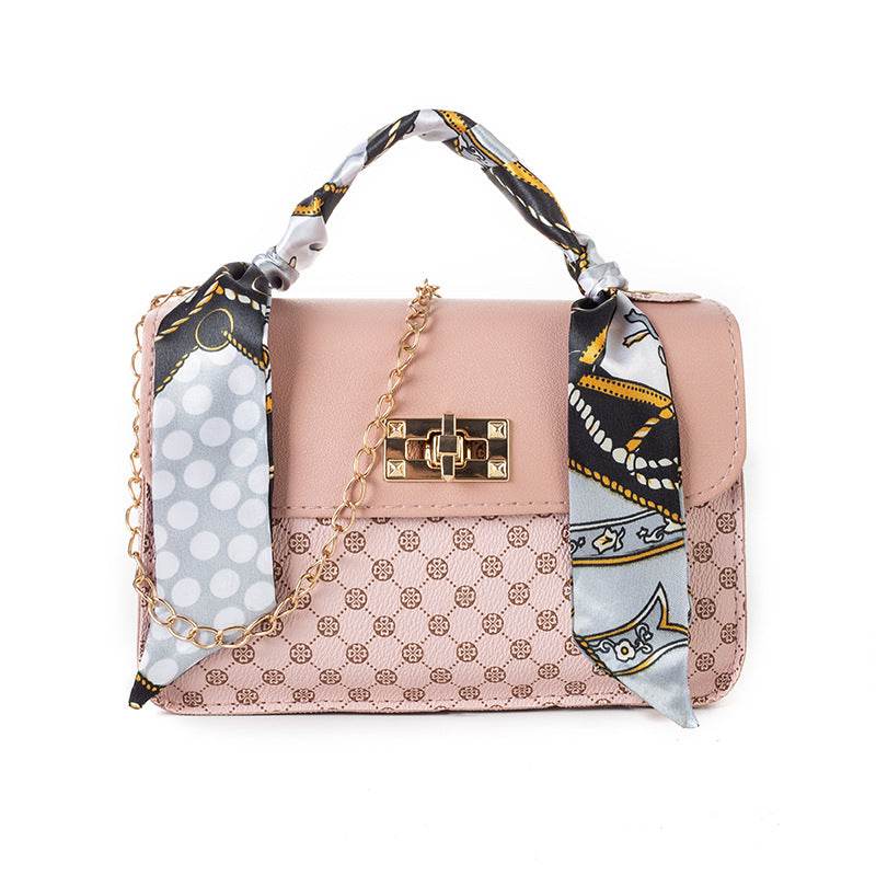 Trendy One-Shoulder PU Tote Bag - Stylish Fashion Scarf Design 2025 - Buy Center