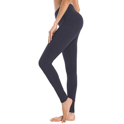 Solid Color High Waist Cropped Leggings - Stylish & Comfortable Fit - Buy Center
