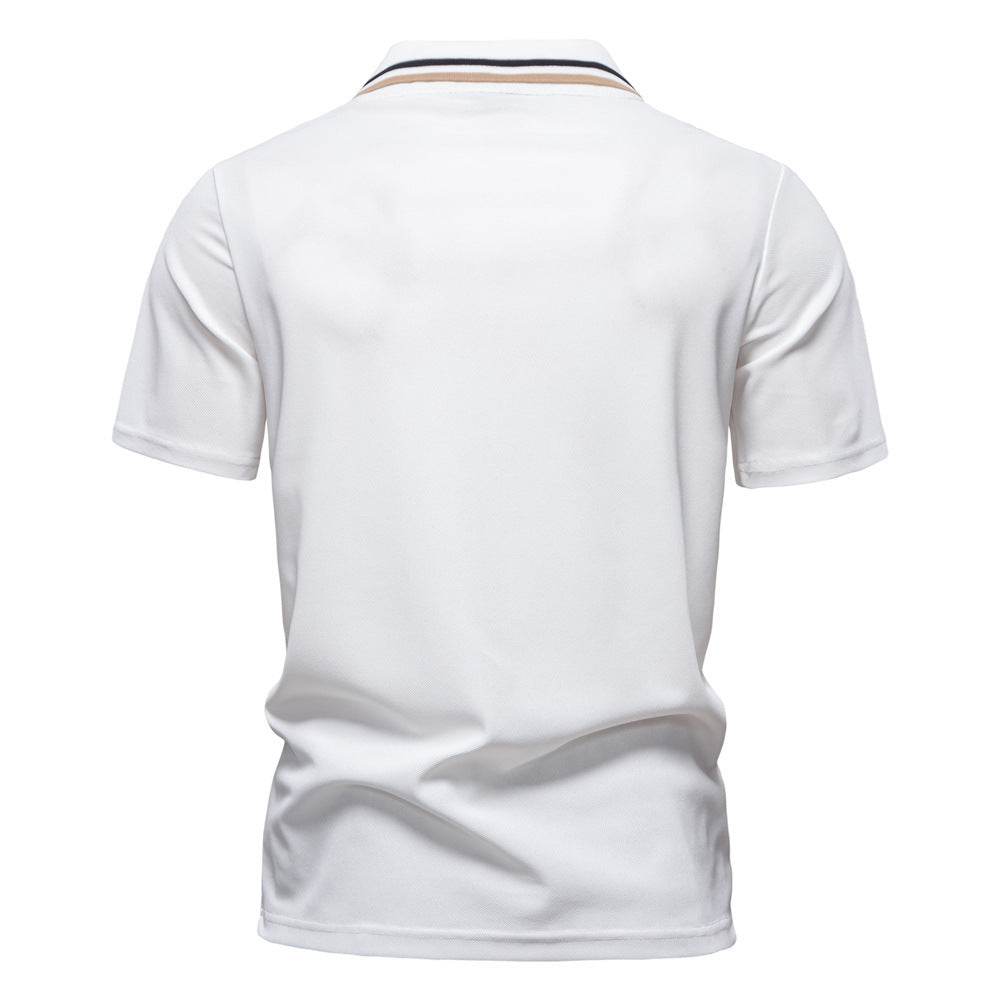 Men's Casual Striped Polo Shirt - Short Sleeve, Summer Top for Youth - Buy Center
