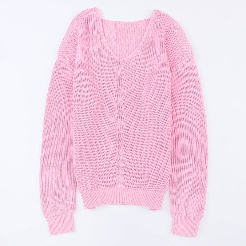 Autumn Slim Fit Women's Sweater - Trendy Long Sleeve Pullover Top - Buy Center