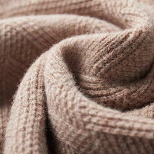 Buycenter Herren-Wollpullover – Halber Rollkragen, Freizeitpullover, Winterkleidung