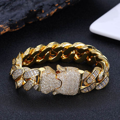 Buycenter Three Rows T Square Cuban Link Chain - Gold & Platinum Options - Buy Center