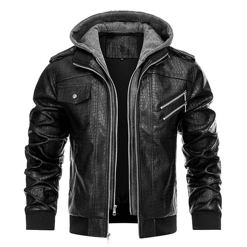 Men's PU Leather Coat - Stylish Retro Fashion Jacket for Winter 2025 - Buy Center