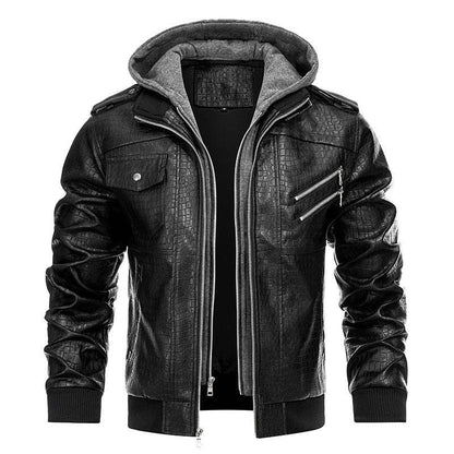 Men's PU Leather Coat - Stylish Retro Fashion Jacket for Winter 2025 - Buy Center